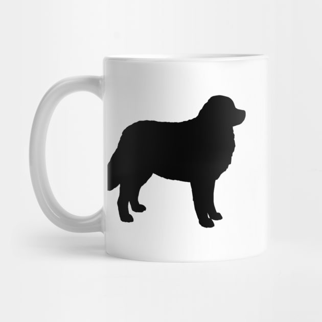 Bernese Mountain Dog Silhouette by Coffee Squirrel